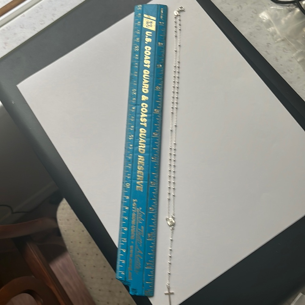 Sterling Silver Fine Rosary Necklace